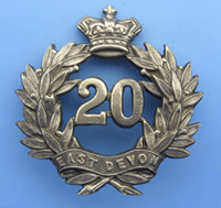 20th Regiment badge